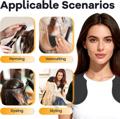 Wokyo Silicone Hair Cutting Collar, Non-slip Hair Cutting Mat Haircut Cape Catcher Neck Wrap Guard Neck Fitting Accessories