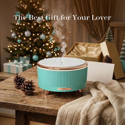 20-Hour Long-Lasting Aromatherapy, 500ML Large Essential Oil Diffuser: Ultrasonic Cool Mist Humidifier with Remote Control, 7 Color Lights, Timer, Auto-Off for Home/Bedroom/Yoga (White)