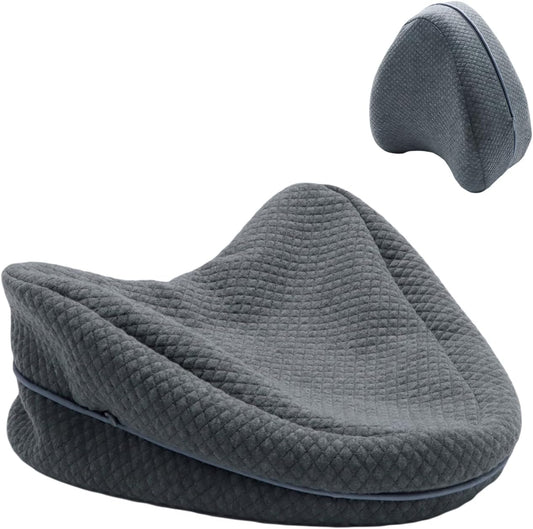 Zippered Pillow Cover Compatible with Contour Legacy Knee Pillow | White,Invisible Zippered,Anti-Pilling and Washable Legacy Leg and Knee Foam Support Pillow Cover Only