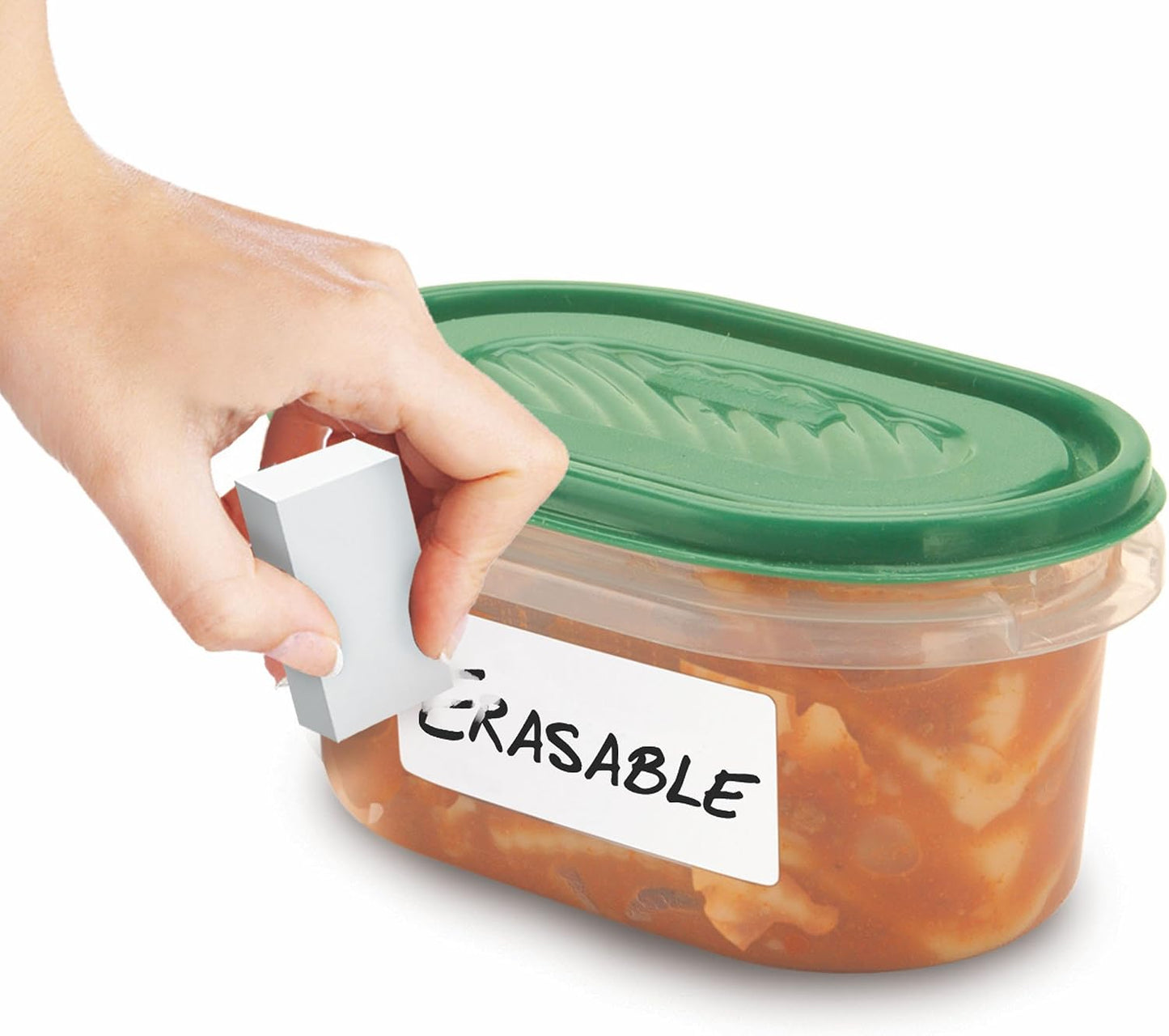 Erasable Food Labels 2-Pack Starter Kits With Pen & Erasers, Reusable Label Multi-Color, Freezer, Microwave & Dishwasher Safe Kitchen Tool for All-Purpose Meal Organization by Jokari