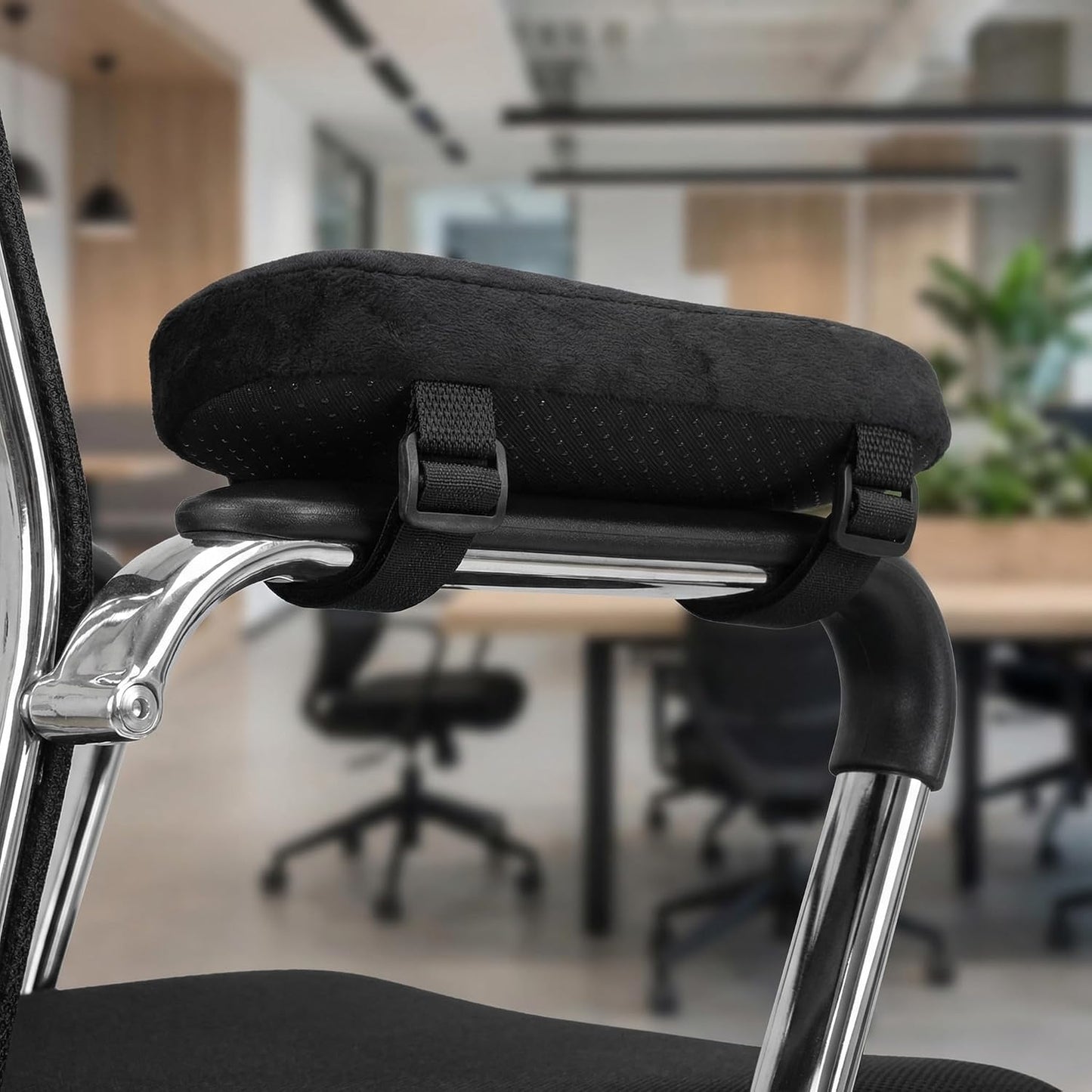 Memory Foam Office Chair Armrest Covers, 2 Pack Arm Pads with Pressure Relief Elbow Pillow, Universal Fit Arm Rest Cushion for Desk Chair, Gaming Chair | Universal Arm Rest Cushion for Desk & Gaming Chair, Pressure Relief Elbow Pad, Desk Chair Arm Pads