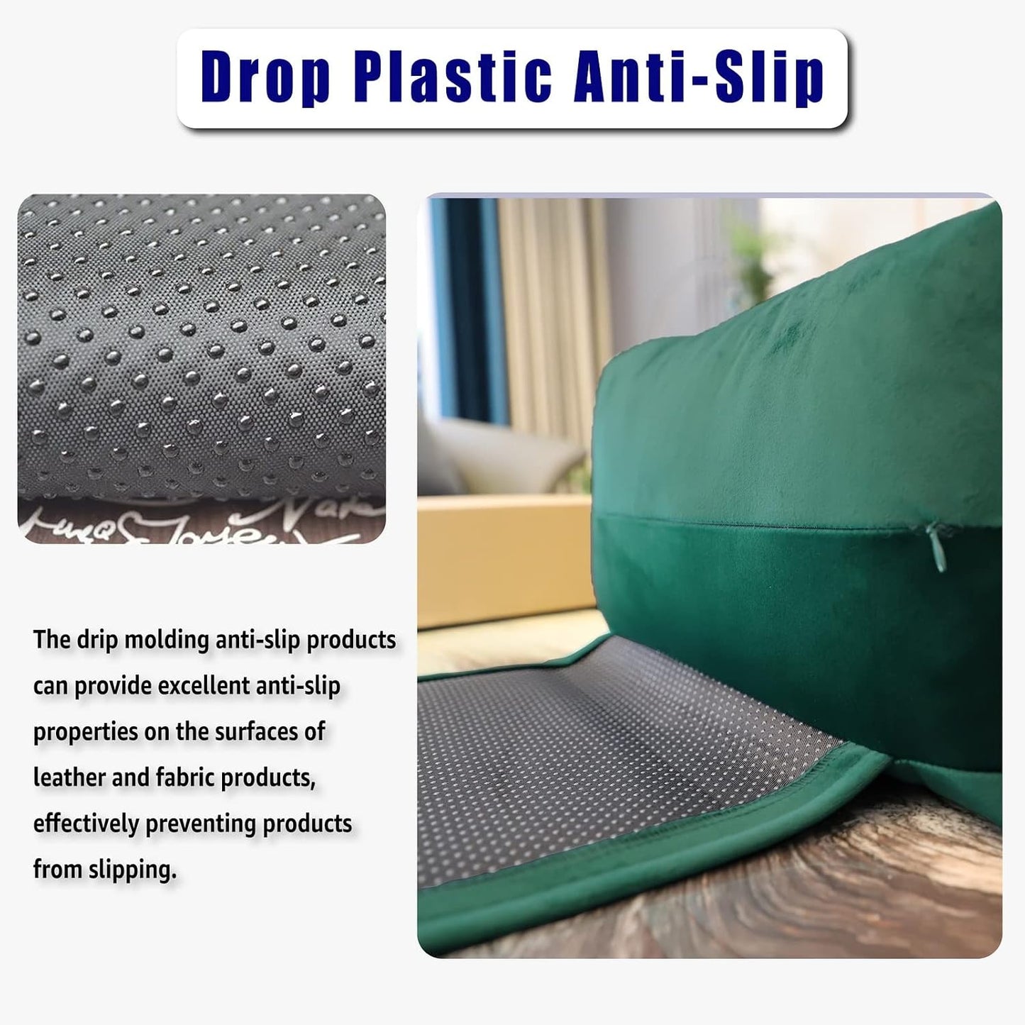 Adjustable Headrest Pillow for Recliners and Armchairs - Non-Slip Velvet Cushion for Neck Support and Pain Relief (Gray)