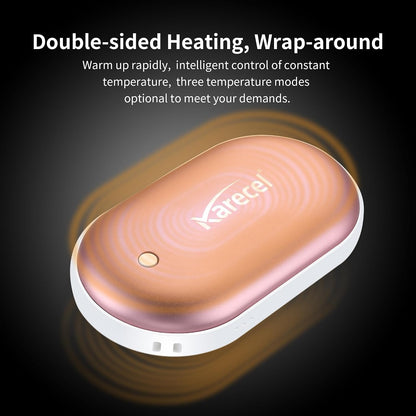 Karecel Rechargeable Hand Warmer, 5200mAh Double-Sided 4-inch Full-Surface Heat Electric Hand Warmer, Up to 11Hrs, Portable Handwarmer Pocket Heater, Tech Gifts for Men Women, Winter Essentials