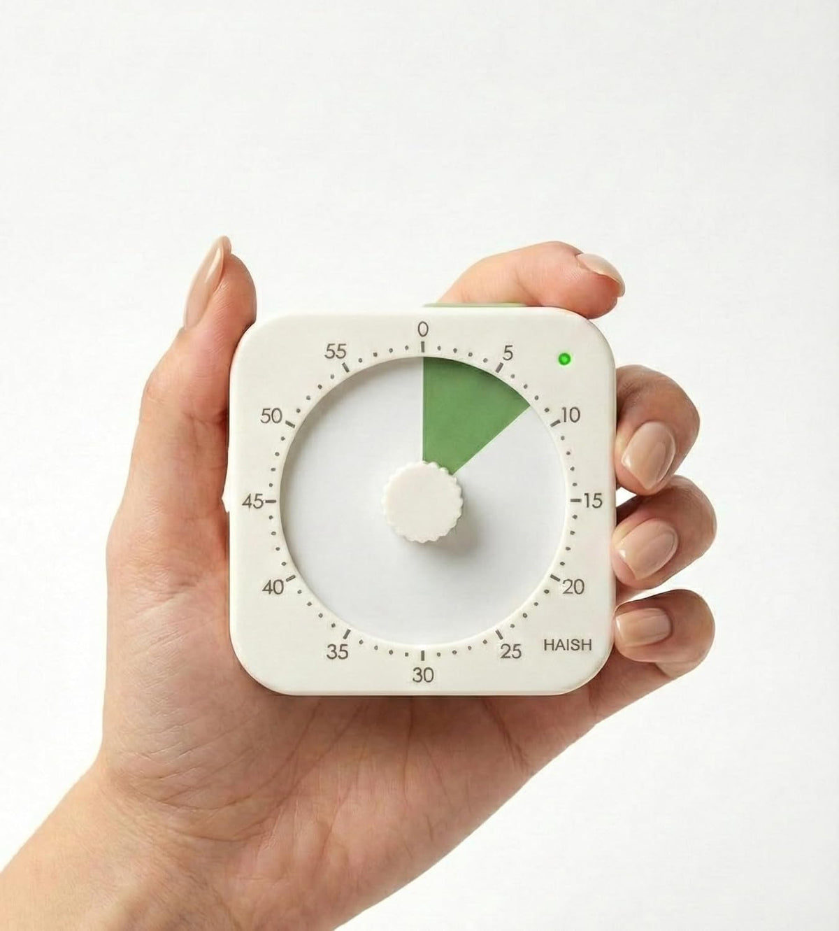 60 Minute Visual Timer for Kids - Premium Countdown Timer with Magnetic Back & Pause Function, Silent Operation for Classroom Teaching Home, Time Management Tool(Batteries Included) (Green)