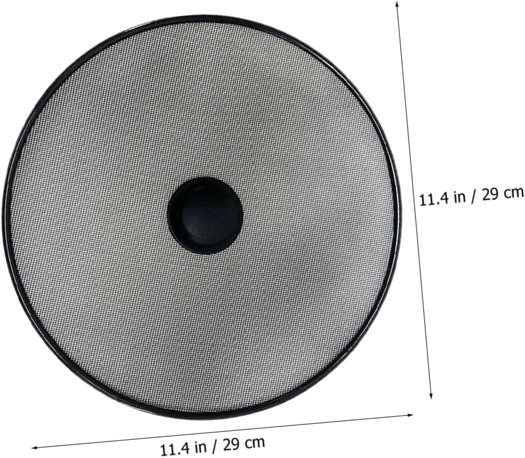 BESPORTBLE Grease Splatter Screen for Frying Pan Cooking Splatter Screen 11.41 X 11.41 X 1.18 in Oil Splash Guard for Pots Skillets and Woks Mesh Cover for Stove Top Cooking