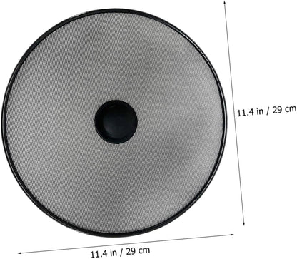 BESPORTBLE Grease Splatter Screen for Frying Pan Cooking Splatter Screen 11.41 X 11.41 X 1.18 in Oil Splash Guard for Pots Skillets and Woks Mesh Cover for Stove Top Cooking
