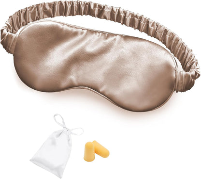 OLESILK 100% Mulberry Silk Sleep Mask for Women - Zero-Pressure Blackout