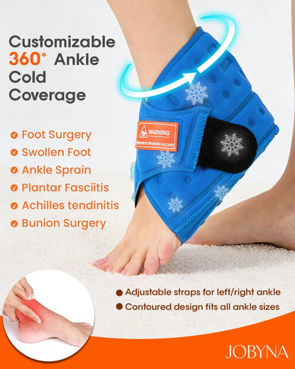 JOBYNA Leakproof Cold Therapy Knee Pad – Compatible Exclusively Ice Therapy Machine, Continuous Circulating Ice Knee Wrap for Post-Surgery Recovery, ACL, Meniscus Tear – No Gel Replacement Pad