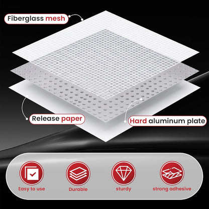 Drywall Repair Kit 30 Pack, 2/4/6/8 inch Drywall Repairs Patch, Dry Wall Patch with Scraper and Sandpaper for Drywall Repair Patch Kit