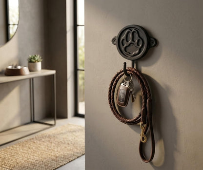 Aluminium Dog Paw Wall Hook for Wall Decor – Rustic Pet-Themed Coat Hook for Keys, Leashes, Towels, Hats & Bags – Decorative Heavy Duty Wall Mounted Hook for Entryway, Bathroom & Bedroom