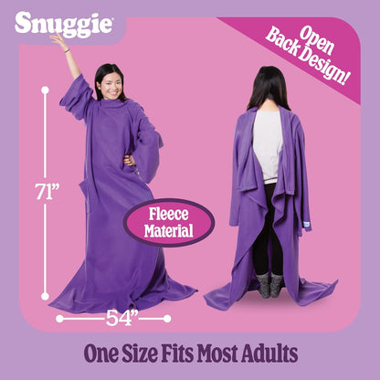 Snuggie The Original Wearable Blanket With Sleeves & Pockets | Cozy Oversized Throw for Adult Men & Women | One Size, 71x54