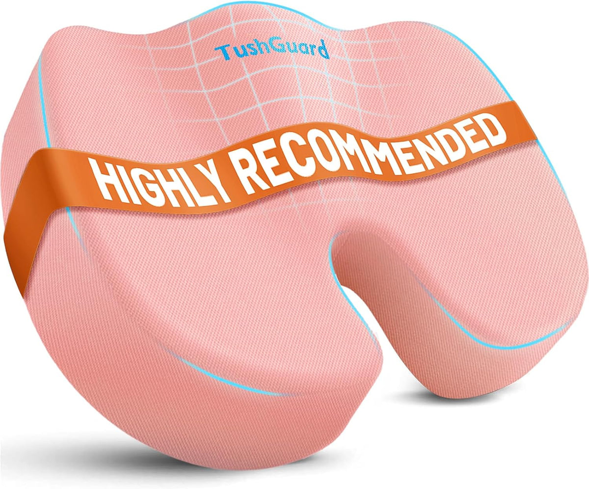 TushGuard Seat Cushion for Office Chair, Memory Foam Chair Cushion, Black