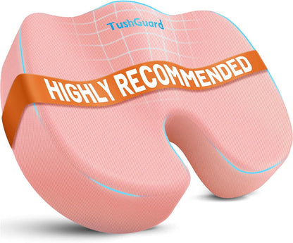 TushGuard Seat Cushion for Office Chair, Memory Foam Chair Cushion, Black