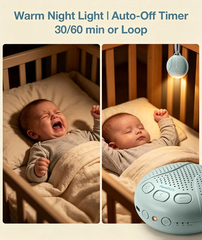 Portable Baby Sound Machine and Shusher for Newborns and Travel