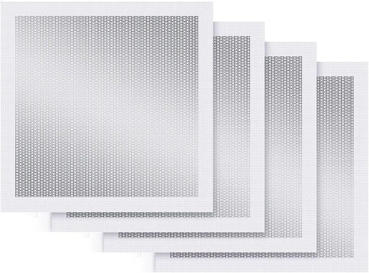 4-Pack 12x12 Inch Drywall Repair Patch Kit, Self-Adhesive Mesh with Aluminum Panels, Heavy-Duty Wall and Ceiling Hole Patch for Large Repairs