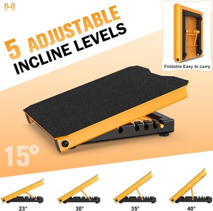 Metal Slant Board Calf Stretcher for Squat, Incline Balance Board