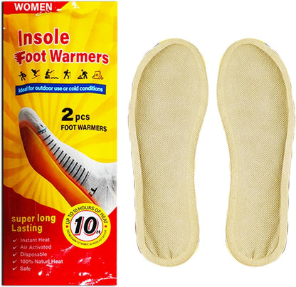 Women's Foot Warmers, Lasts 10hrs, Heats Fast, 2-3 Min Activation, Heated Feet Warmers, Camping, Hiking, Skating, Skiing; Blizzards, Cold Winter or Summer Nights