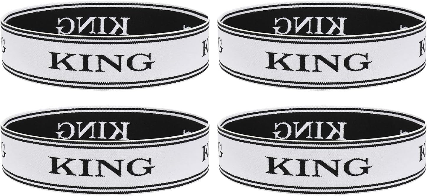 Bed Sheet Organizer Bands with Hook and Loop Adjustable Sheet Organizers and Storage Label Bands for Linen Closet-Elastic Bedding Sheet Keeper Straps for Bedsheet Sets (Queen 4PCs)