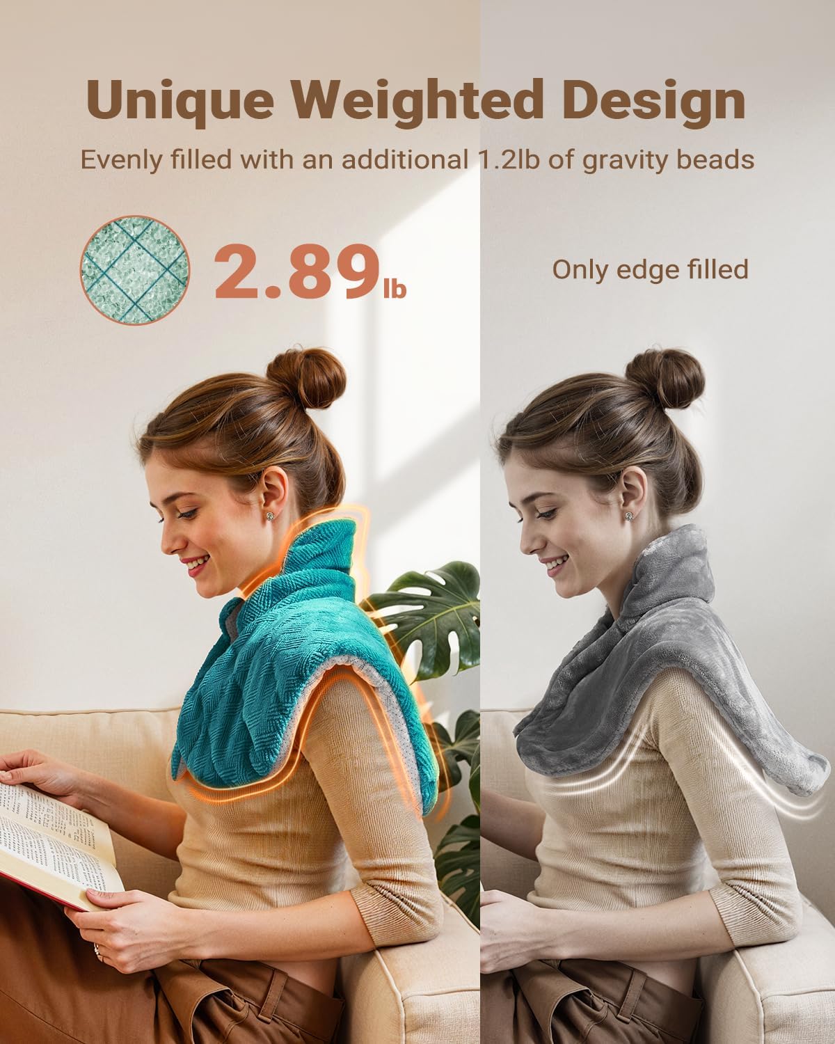 iDOO Graphene-Infused Heating Pad, Christmas Birthday Gift for Women Men