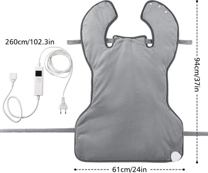 24''×37'' Heating Pad for Neck and Shoulders and Back Pain Relief | Electric Extra Large Heating Pad with 6 Temperature Settings & 4 Auto-Off Timers,Thoughtful Gift for Women, Men,The Elderly