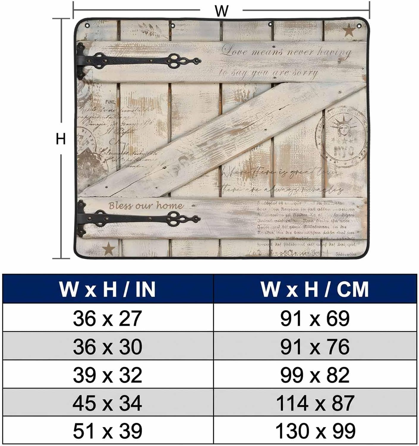 Magnetic Fireplace Cover Barn Gate Fireplace Screen Decorative Farmhouse Wood Grain Walls Door Insulation Fireplace Blocker Save Energy Fireplace Draft Stopper Covers for Living Room 36x30 Inch