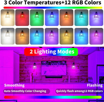 Boho Battery Operated Wall Sconces, Rattan Wall Sconce Set of 2 with Remote, RGB 15 Colors Dimmable Rechargeable Wall Light, Black Indoor Wireless Wall Lamp, Farmhouse Rattan Wall Lighting for Bedroom