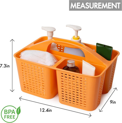 Tiawudi Portable Shower Caddy, Caddy Organizer with Handle, Plastic Shower Basket Hold Soap, Shampoo, Hair Supplies and Beauty Products, Cleaning Supplies Organizer for Home, Dorm, Shelf and Cabinet