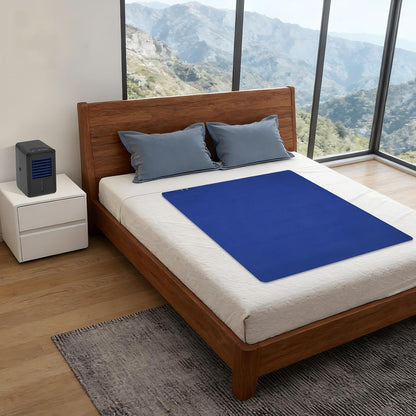 Cold Water Mattress Cooling Bed Pad for Hot Sleepers (63'' x 55'') | Bed Cooling System with Cooler, Cools 37-46°F Cooling Mattress Pad, 4 Speeds 2500 RPM, 48dB Quiet, with Remote Control
