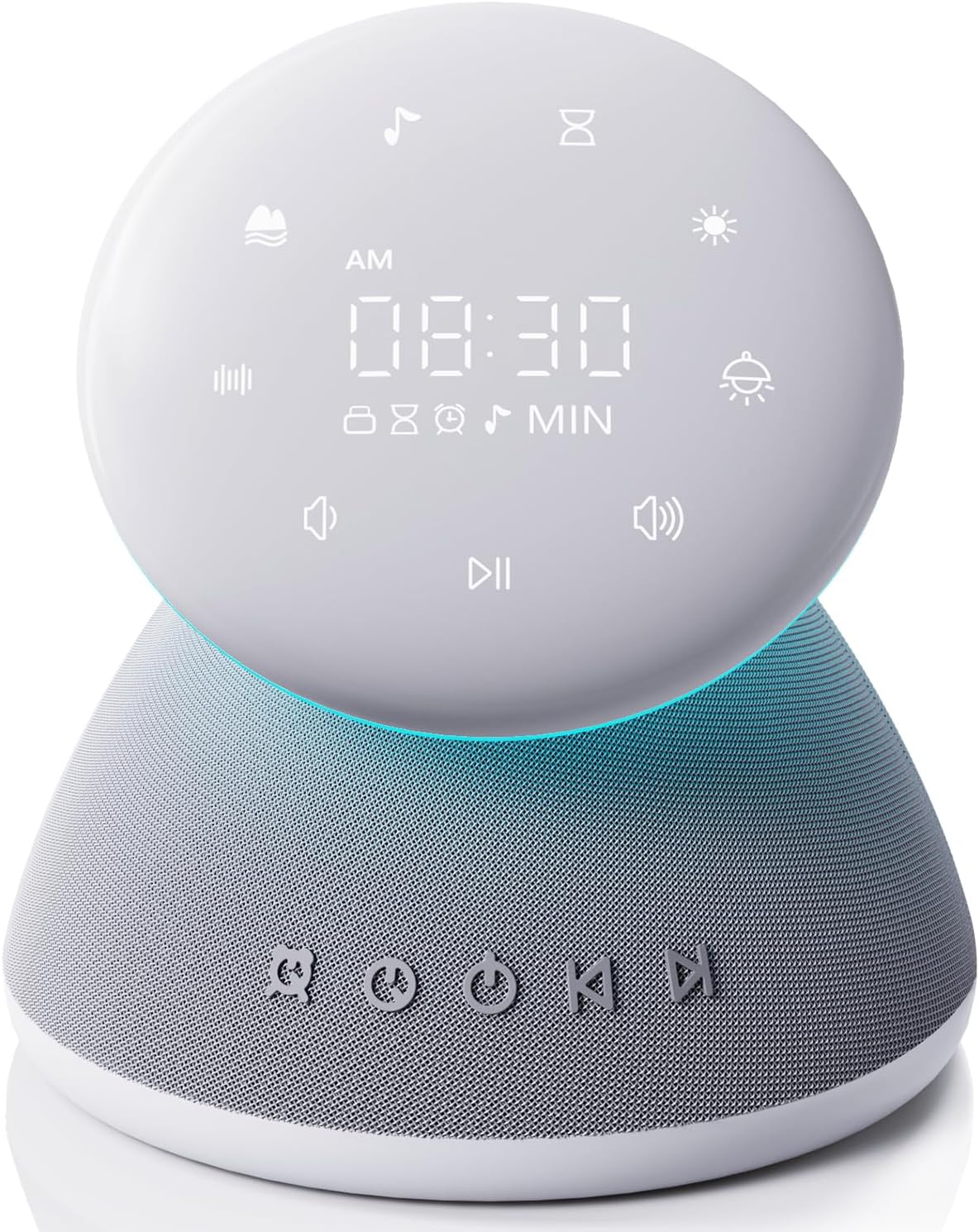 White Noise Sound Machine for Sleeping with Night Light 50 Soothing Sounds | 9 Colors Adjustable Brightness Auto-Off Timer Alarm Clock Touch Screen Control Sleep Sound Machines for Baby Adults Home
