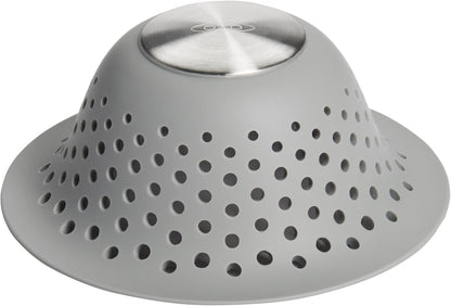 OXO Good Grips Silicone Shower & Tub Drain Protector, Hair Drain Catcher