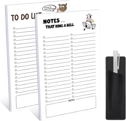 Thboxes 2 Pack Grocery List Magnet Pad for Fridge, 120 Sheets, Pen Holder | 4.5x7.5In Magnetic Grocery List Pad for Fridge, Full Back Shopping Checklist, Notepad for Kitchen, Home Office, Parents, Kids
