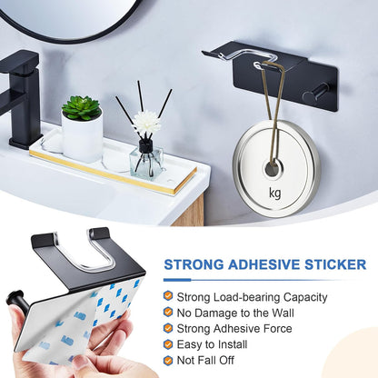 Hair Dryer Holder Wall Mounted, Blow Dryer Holder Adhesive, Metal Hairdryer Holder for Bathroom, Hair Tool Organizer with Plug&Cord for Cabinet Bathroom Bedroom Barber Shops (Rose Gold)