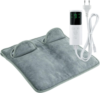 Electric Heated Foot Warmer for Women Men Large Portable Feet Heating Pad Elderly Back Lumbar Abdomen Cramps Full Body Pain Relief Adjustable 9 Heat Levels Bed Under Desk Cozy Feet Heating Mat