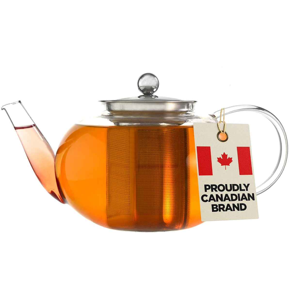 GROSCHE Joliette Glass Teapot with Removable Stainless Steel Infuser, 42 oz