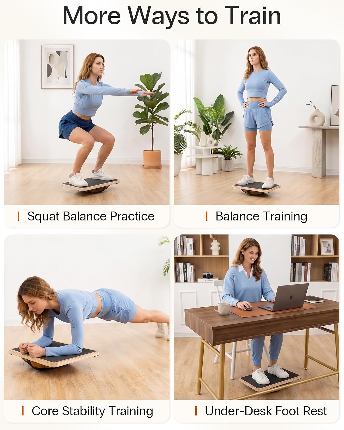 StrongTek Wooden Balance Board, Basic Rocker or Advanced 360° Wobble | Beginner-to-Advanced Options, Non-Slip Surface, Ankle Rehab, Physical Therapy, Core Stability and Balance Training
