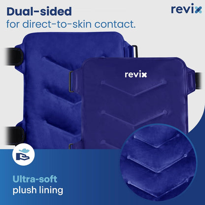 REVIX Ice Pack Wrap for Hip Replacement with Straps, Reusable Gel Cold Pack