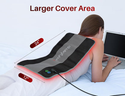 Comfytemp Red Light Therapy Mat for Body, 33'' x 17'', 660nm & 850nm