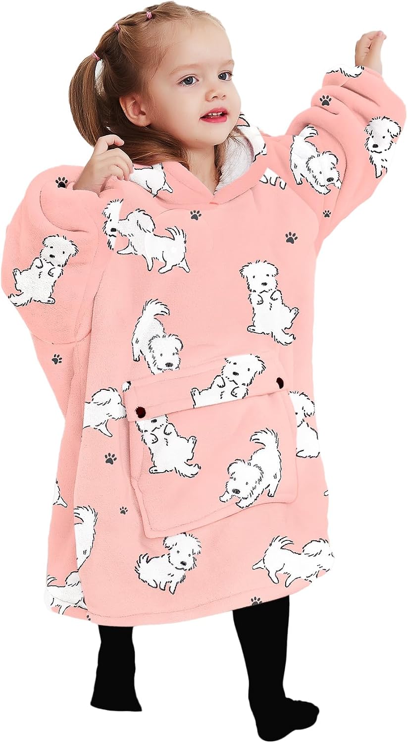 Wearable Blanket Hoodie for Adults With Pocket Strawberry Hoodie | Sherpa, Fuzzy Blanket Hoodie, Oversized Sweatshirt Blanket, Kangaroo Pouch, Cute Birthday Gifts for Sister, Cute Stuff
