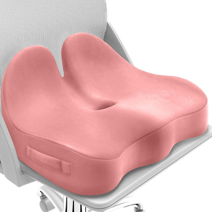 CushZone Ergonomic Seat Cushion, Sciatica Support for Office Chair, Black
