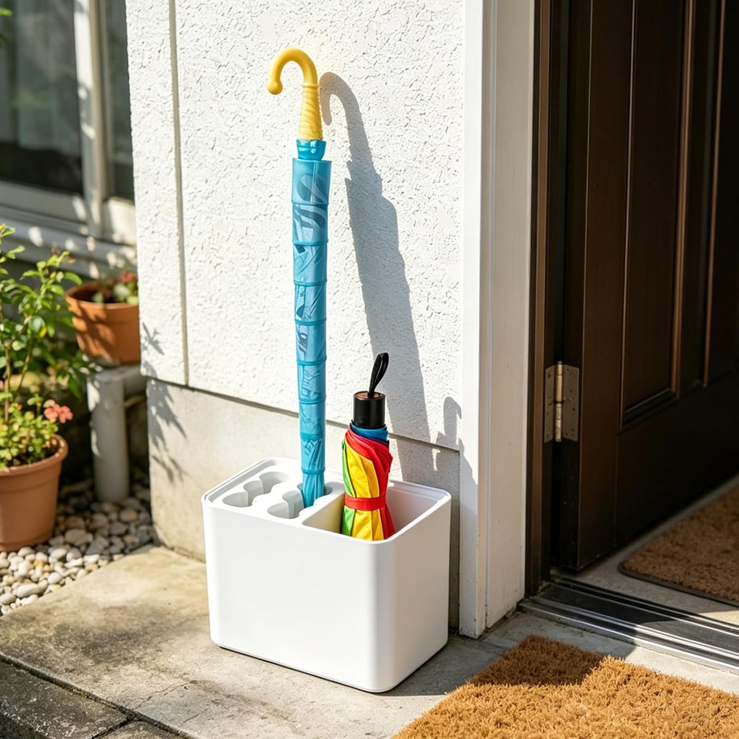 Umbrella Stand Rack Umbrella Holder with Drip Tray for Entryway Corner Home Office Decor Space Saving Organizer Stored 10 Umbrellas