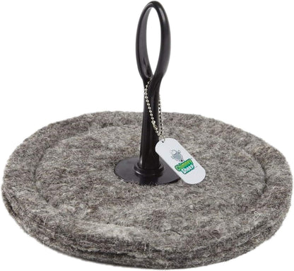 Chimney Sheep Flue Plug – to Seal a 8-9" Round Chimney | Wool Draft Stopper for Fireplace and Wood Stove. Reusable Chimney Cover Insert, Draft Seal
