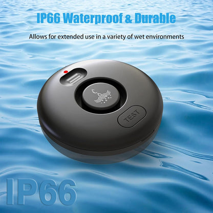 5 Pack Water Leak Alarm Detector, 120dB Loud Alert, IP66 Waterproof | Water Sensor, Sensitive Leak and Drip Alert, Easy Installation for Home, Basement Flood Prevention, Bathroom, Sink, Laundry