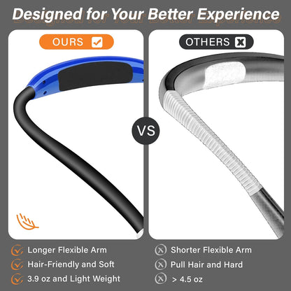 Vekkia Rechargeable LED Neck Book Light for Reading in Bed