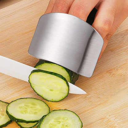 4 Pcs Stainless Steel Finger Guards | Finger Protectors for Cutting, Slicing, Dicing, Chopping Vegetables, Kitchen Tool Knife Shields, Avoid Hurting