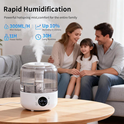 3L Top Fill Cool Mist Ultrasonic Humidifier