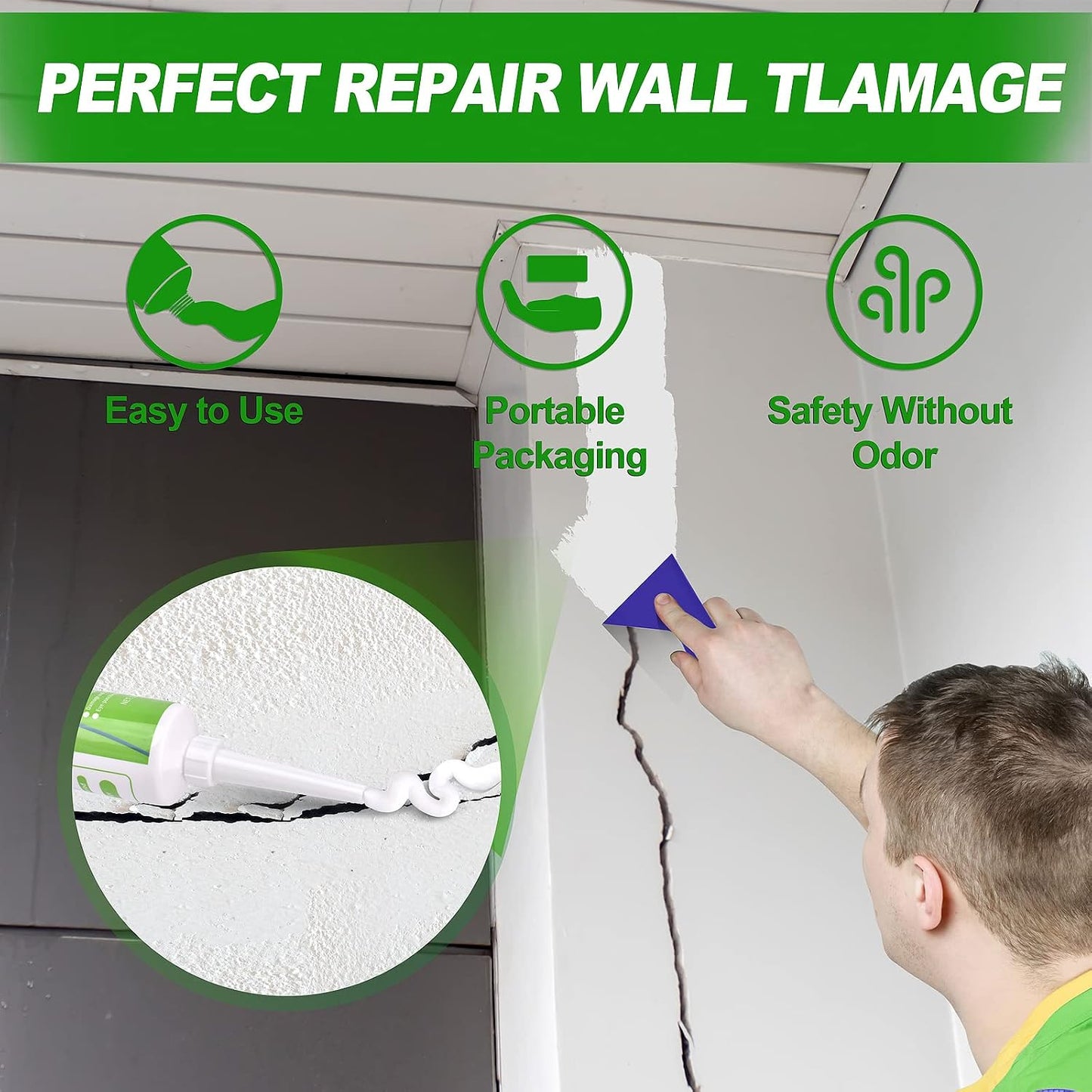 Drywall Repair Kit, 13 Piece Aluminum Wall Repair Patch Kit, 2/4/6/8 inch Aluminum Drywall Patch, Quick Fix Plaster