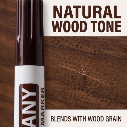 2Pcs Brown Furniture Repair Wood Cabinet Floor Touch Up Markers Scratch Filler Remover - Mahogany,Wood Polish and Care