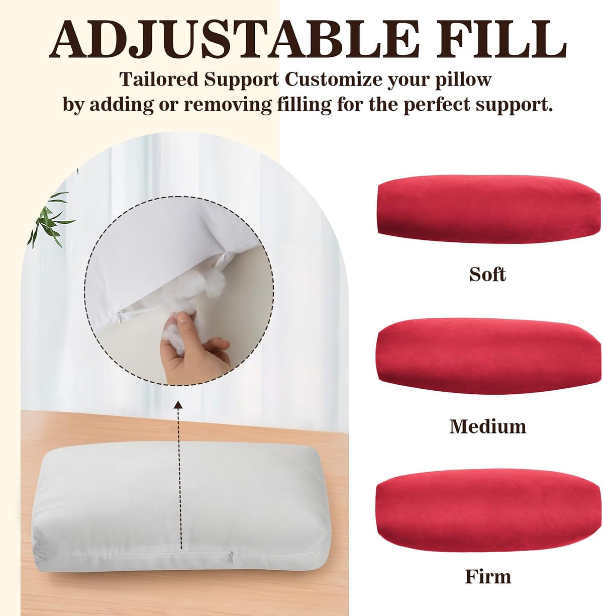 Recliner Headrest Pillow, Adjustable Comfort Neck & Head Support Pillow