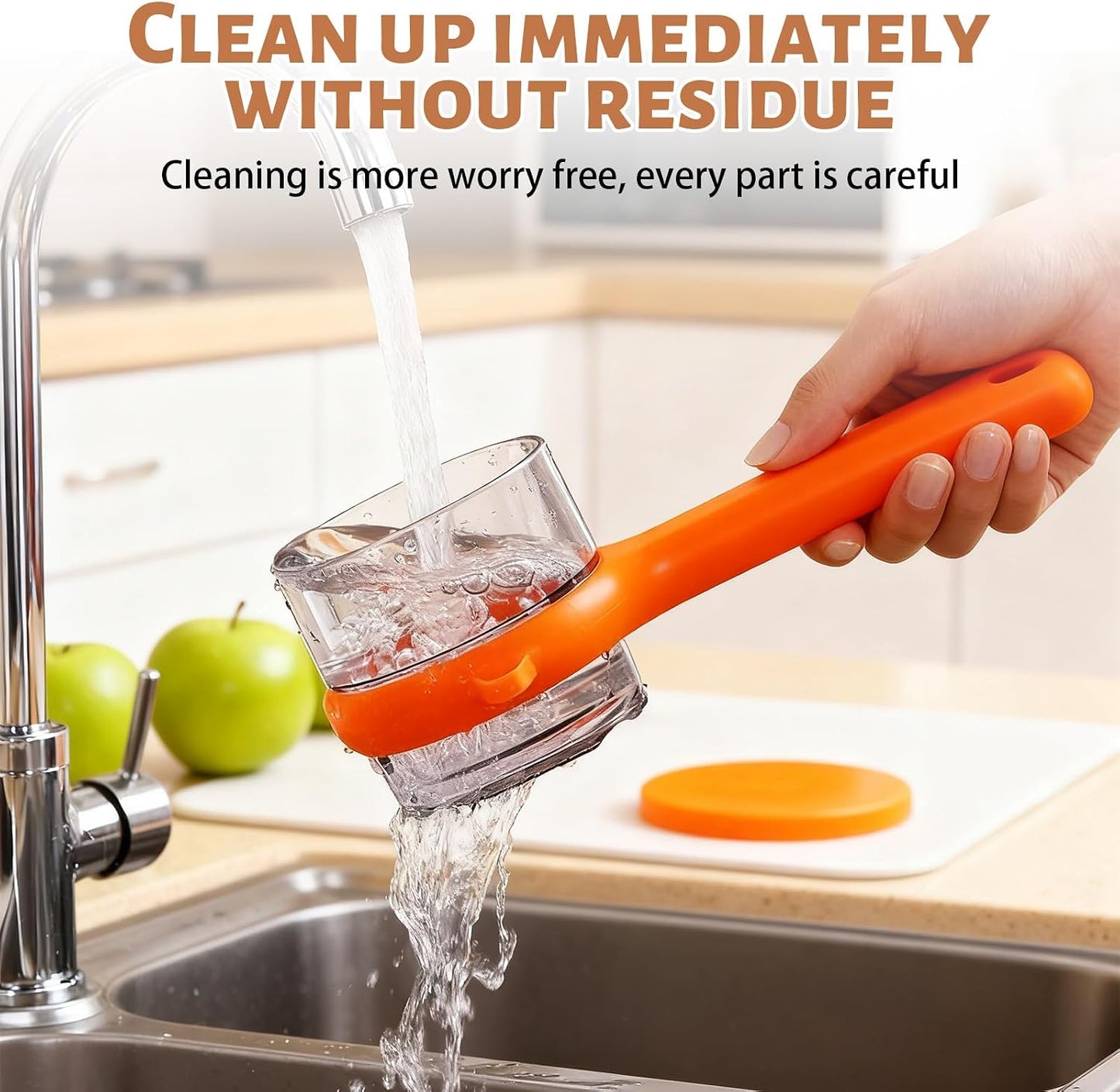 Peeler with Container - New with Box Storage Kitchen Special Fruitpeeler，Vegetable Peeler with Storage Box, Double-Sided Stainless Steel Multi-function Peeler for Home Kitchen (Orange)