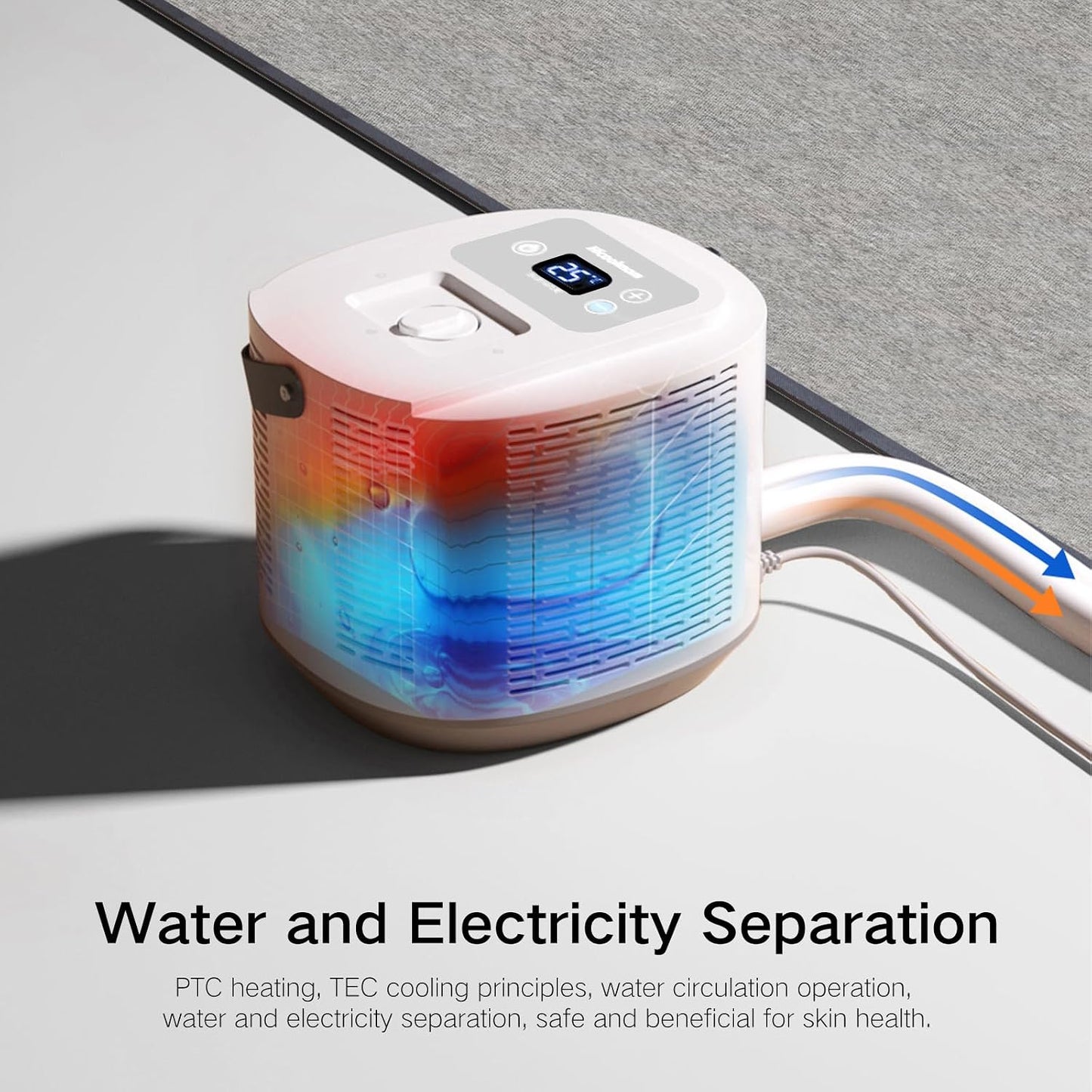 Bed Cooling System with Portable Cooling Mattress & Heater 54-115 ℉, Safe Water Circulation, Low Energy, Quiet Operation, Bed Air Conditioner Under Sheets Ideal for Camping, RVs, and Indoor Use